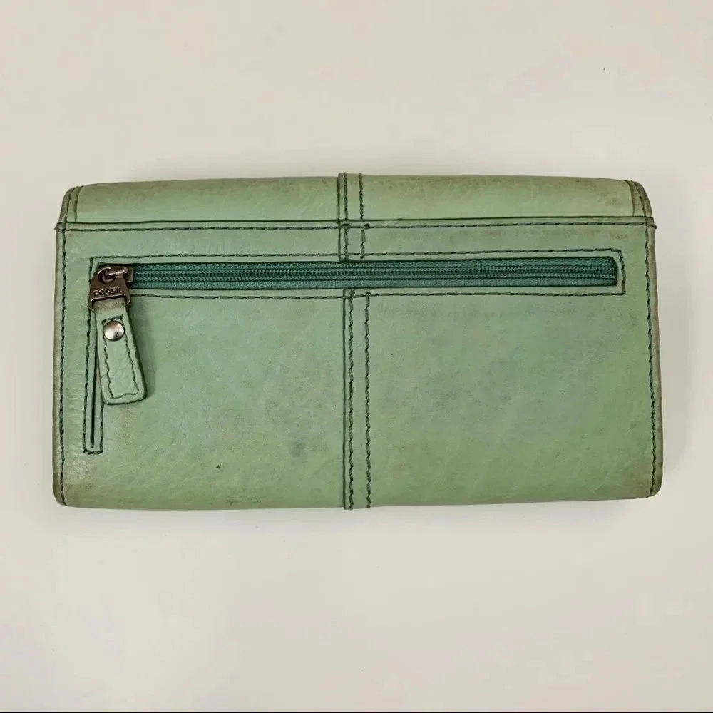 Fossil Maddox Mint Wallet - Picture 3 of 6